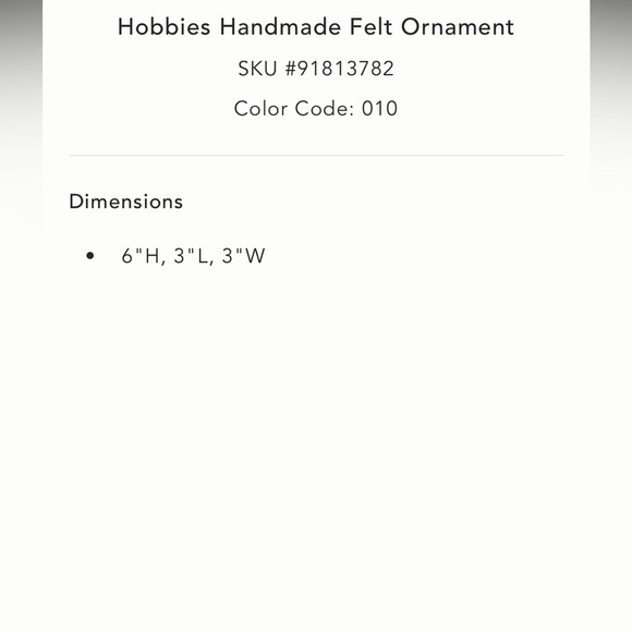 Anthropologie Hobbie Handmade Felt Ornaments Teachers NWT - Picture 5 of 11